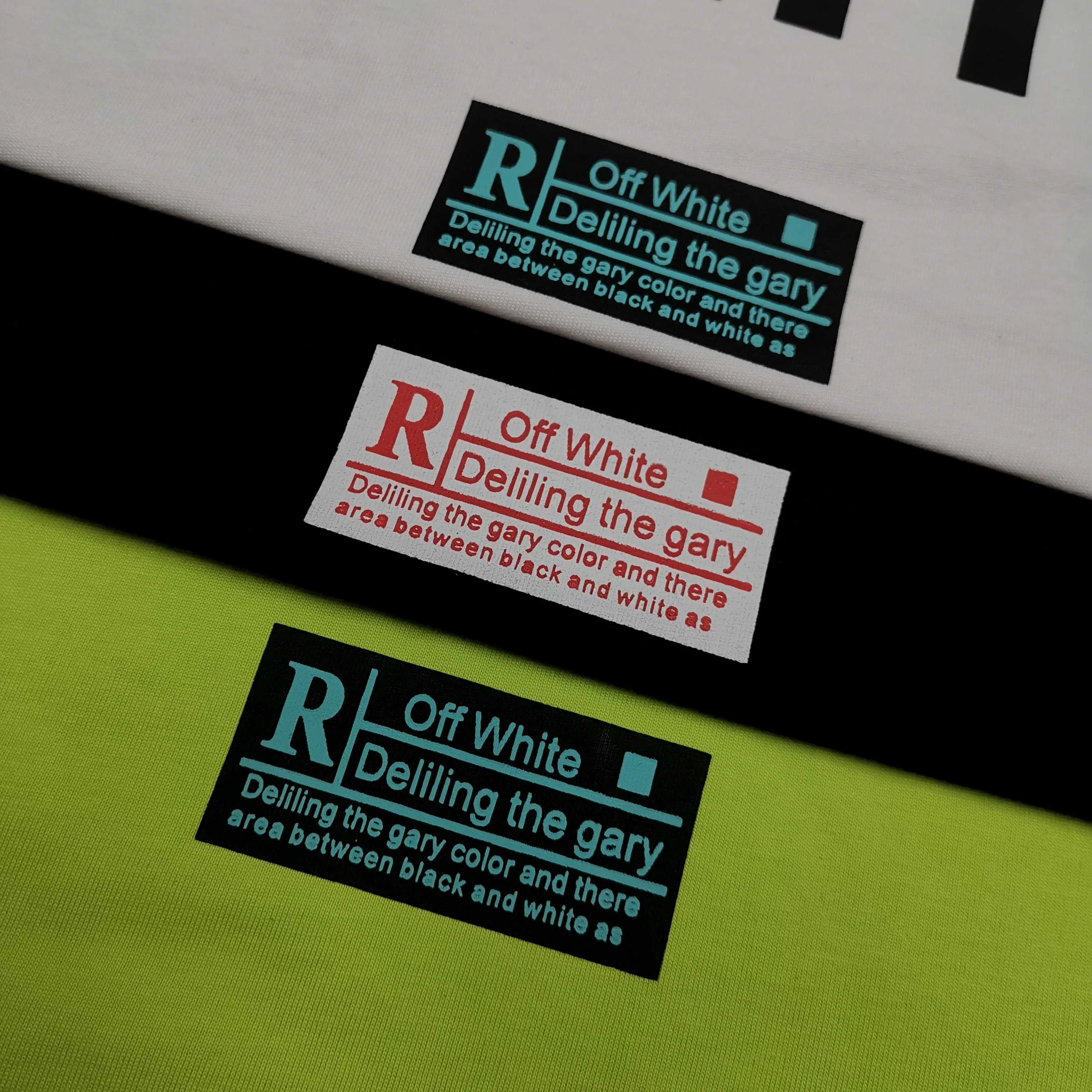 off white new back arrow graffiti loose version short-sleeved T-shirt Size: S M L XL Color: Black White Green P240